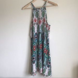 Amy Fashion | Racerback Strap Geo Print Dress